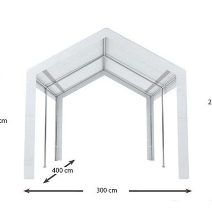 Partytent wit premium 3x4m