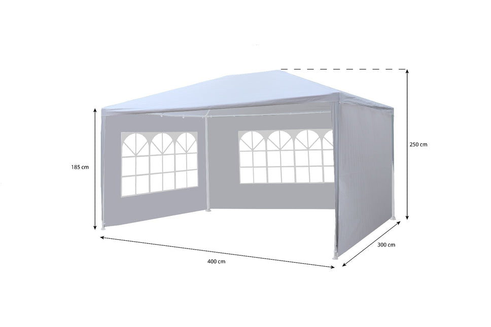 Partytent wit 3x4m budget