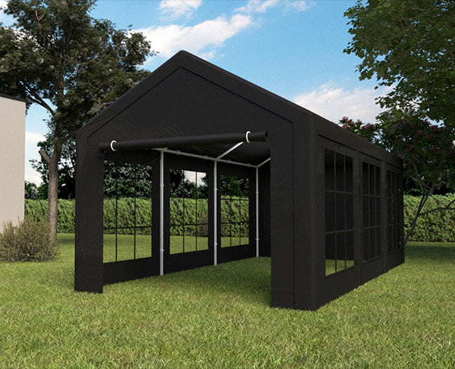 Partytent zwart semi professioneel 3x6m