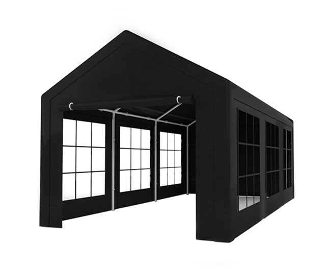 Partytent zwart semi professioneel 3x6m