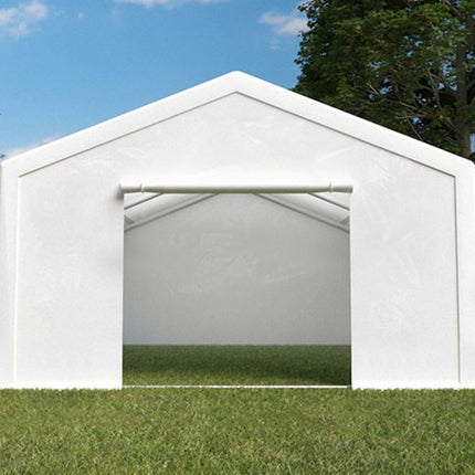 Partytent wit pvc met grondframe 4x6m