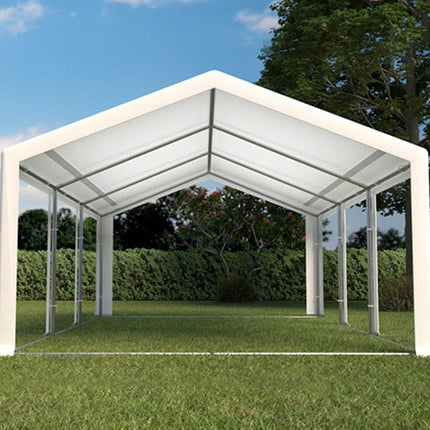 Partytent wit pvc met grondframe 4x6m