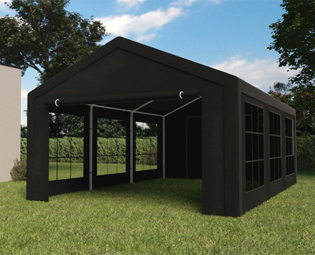 Partytent zwart semi professioneel 4x6m