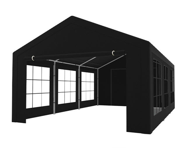 Partytent zwart semi professioneel 4x6m