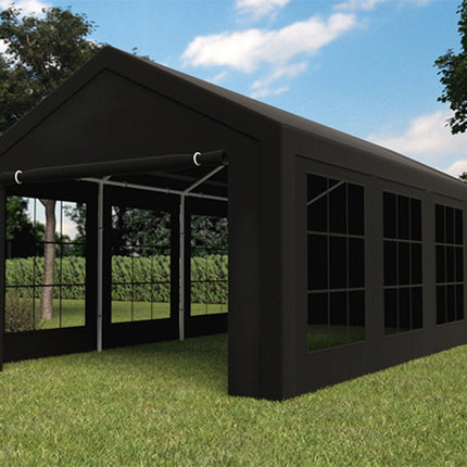 Partytent zwart semi professioneel 4x8m