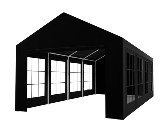 Partytent zwart semi professioneel 4x8m