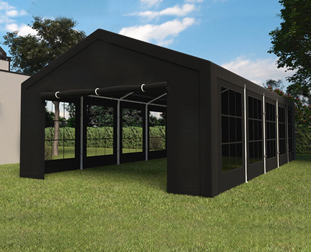 Partytent zwart semi professioneel 5x10m