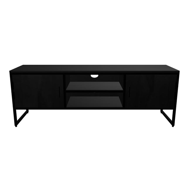TV meubel zwart mangohout 150cm Liv