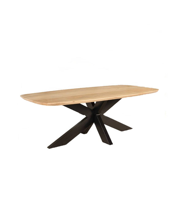Salontafel deens ovaal mangohout 130cm lichtbruin Livy