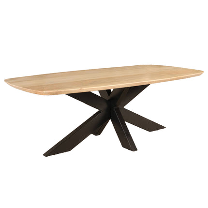 Salontafel deens ovaal mangohout 130cm lichtbruin Livy