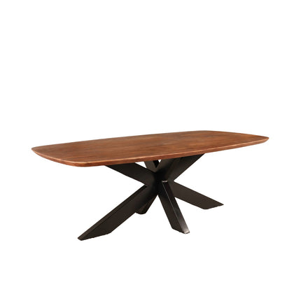 Salontafel deens ovaal mangohout 130cm bruin Livy