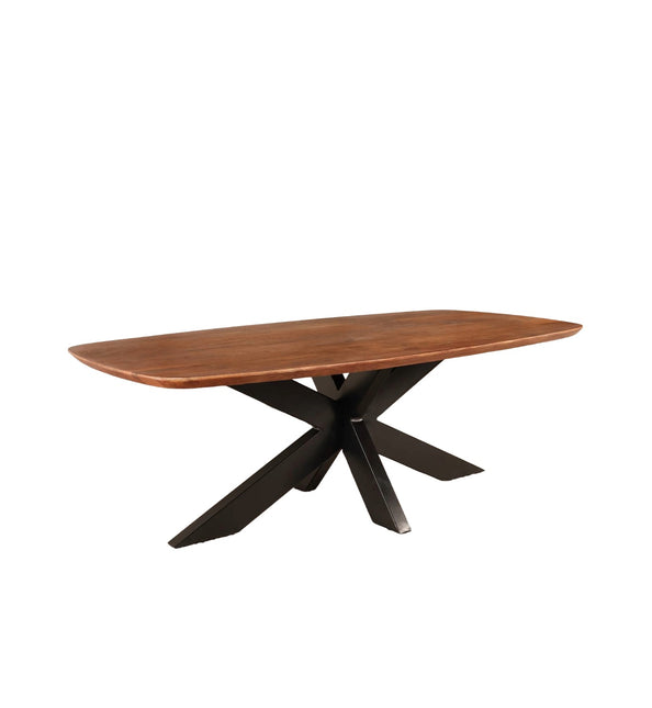 Salontafel deens ovaal mangohout 130cm bruin Livy