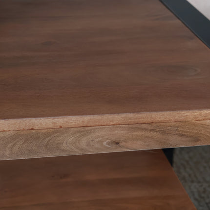 Salontafel rechthoekig walnoot mangohout 100cm Lotus