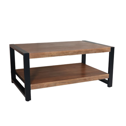 Salontafel rechthoekig walnoot mangohout 100cm Lotus
