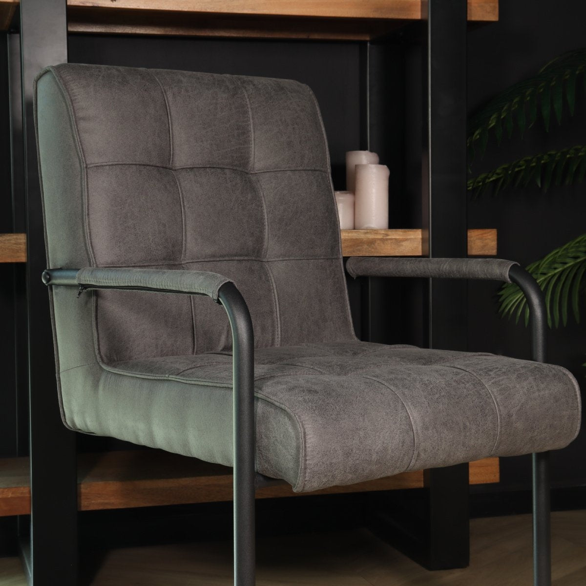 Eetkamerstoel Nelson | Antraciet Microvezel | #1 in Eetkamerstoelen Eetkamerstoel Nelson | Antraciet Microvezel | #1 in Eetkamerstoelen