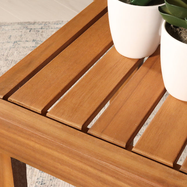 Tuinset 4 personen antraciet acaciahout Olivia