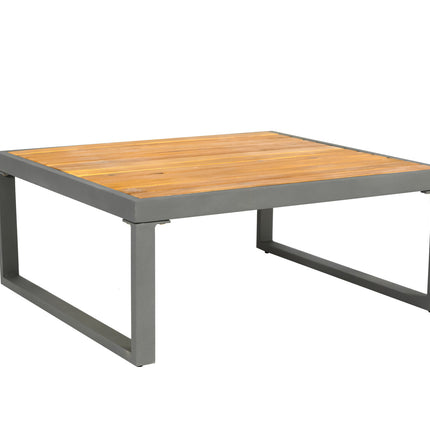 Loungetafel aluminium en acaciahout Darcio tuintafel