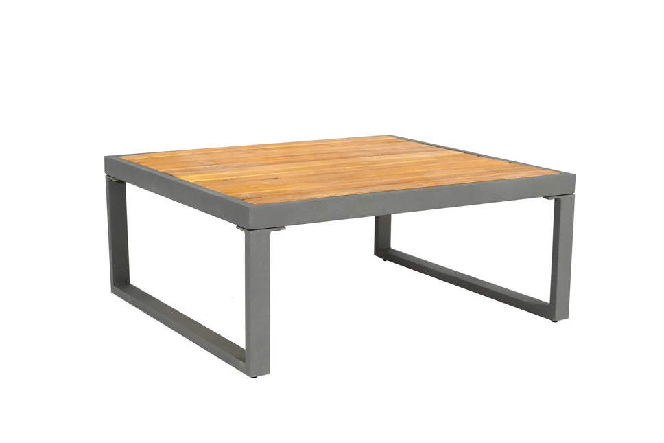 Loungetafel aluminium en acaciahout Darcio tuintafel