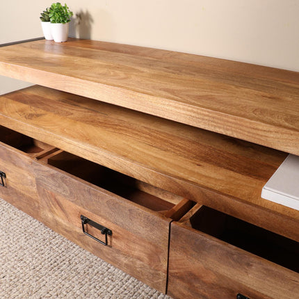 Tv meubel bruin mangohout 150cm Ilse