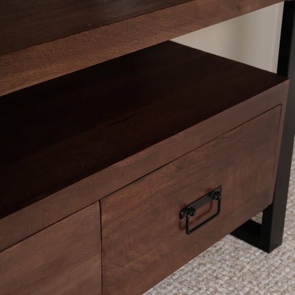Tv meubel walnoot mangohout 150cm Ilse