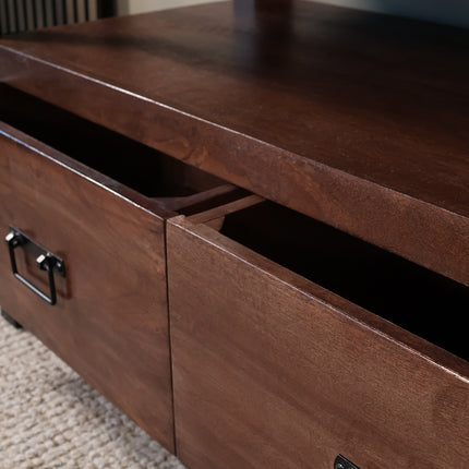 Tv meubel walnoot mangohout 150cm Ilse