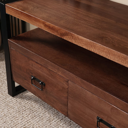 Tv meubel walnoot mangohout 150cm Ilse