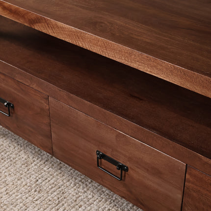 Tv meubel walnoot mangohout 150cm Ilse