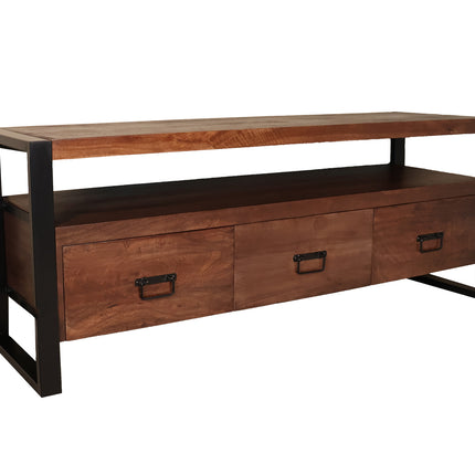 Tv meubel walnoot mangohout 150cm Ilse