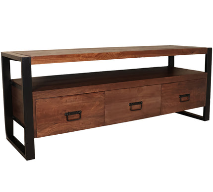 Tv meubel walnoot mangohout 150cm Ilse