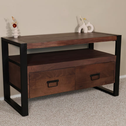 Tv meubel walnoot mangohout 100cm Ilse