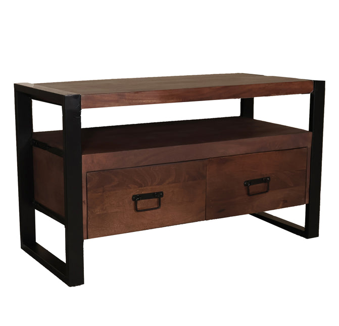 Tv meubel walnoot mangohout 100cm Ilse
