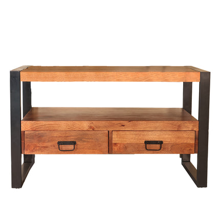 Tv meubel bruin mangohout 100cm Linde