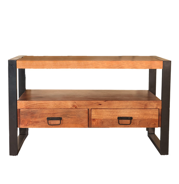 Tv meubel bruin mangohout 100cm Linde