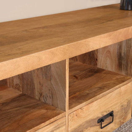 Tv meubel bruin mangohout 200cm Nova