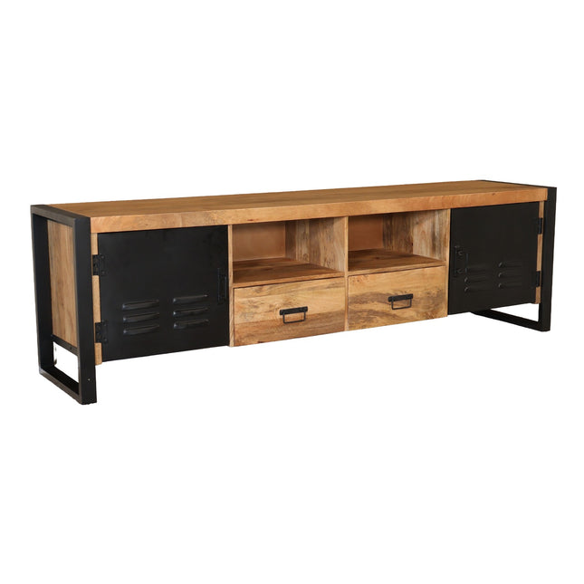 Tv meubel bruin mangohout 200cm Nova