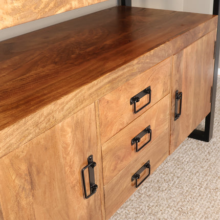 Tv meubel bruin mangohout 135cm Robin