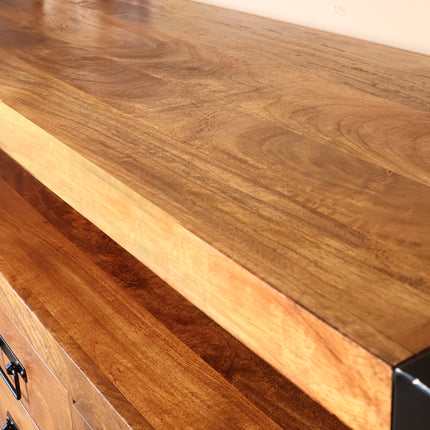 Tv meubel bruin mangohout 135cm Robin