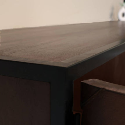 Tv meubel visgraat walnoot mangohout 180cm Danae