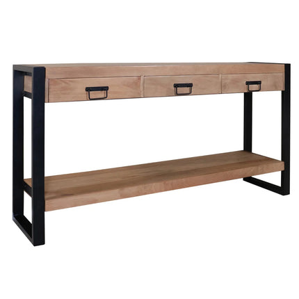 Bijzettafel 150cm mangohout Vera lichtbruin