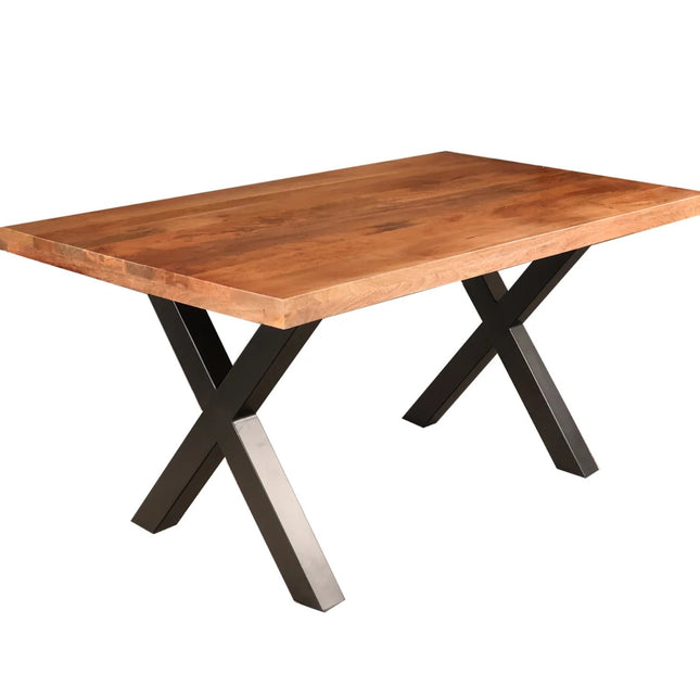 Eettafel Zeno rechthoekig 160cm bruin mangohout