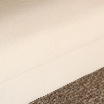 Zitbank creme velvet 135cm Belle
