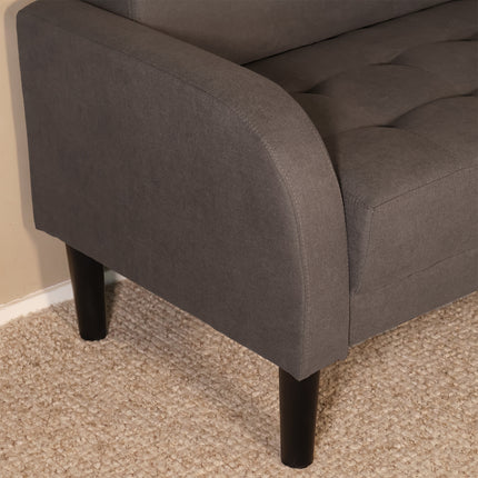 Zitbank grijs stof 120cm Ghislaine