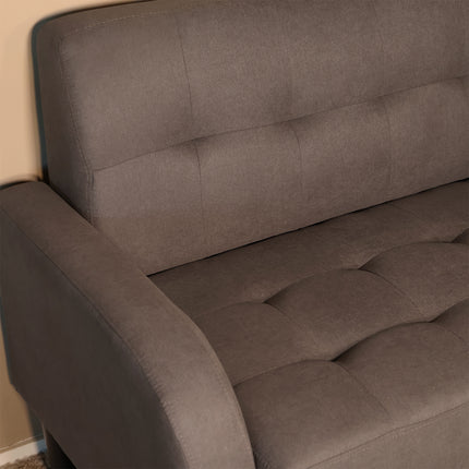 Zitbank grijs stof 120cm Ghislaine