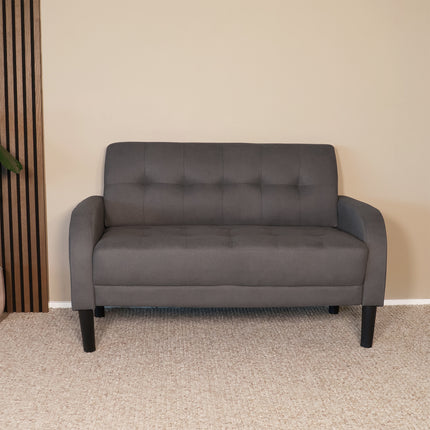 Zitbank grijs stof 120cm Ghislaine