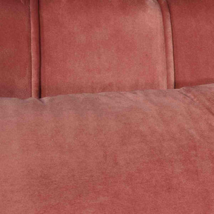 Zitbank Anna 2 zits bank velvet oud roze bankstel 140cm stof incl. 2 kussens