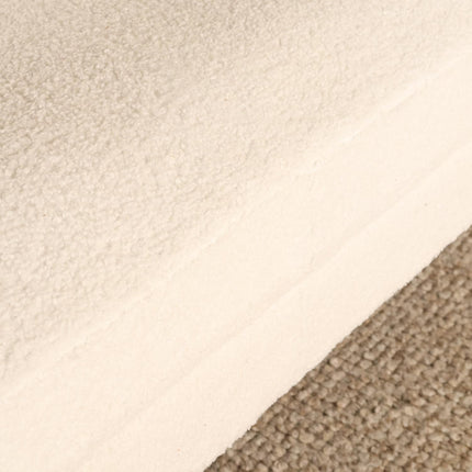 Zitbank wit teddy 180cm Belle