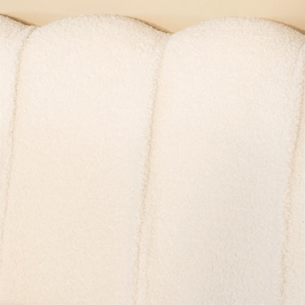 Zitbank wit teddy 180cm Belle