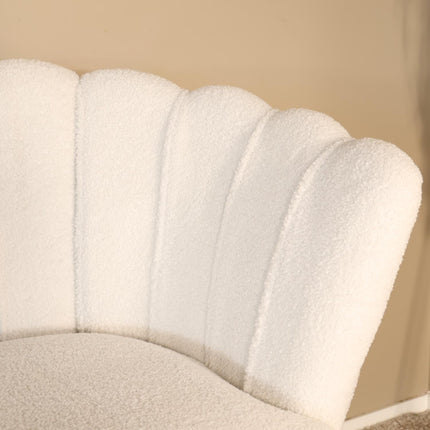 Zitbank wit teddy 180cm Belle