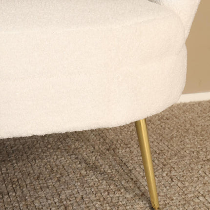 Zitbank wit teddy 180cm Belle