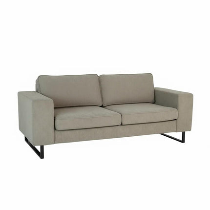 Zitbank taupe ribstof 225cm Zora